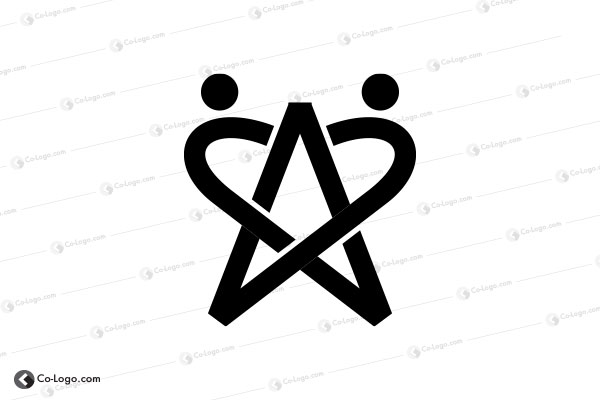 Ready-Made Logo: Peaple Star-v2