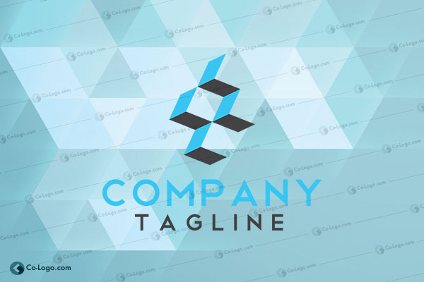 Ready-Made Logo: 4 Cubes-v1