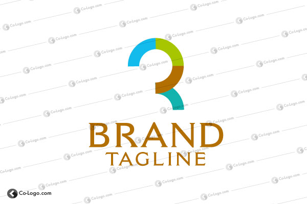 Ready-Made Logo: Arc Letter R-v1