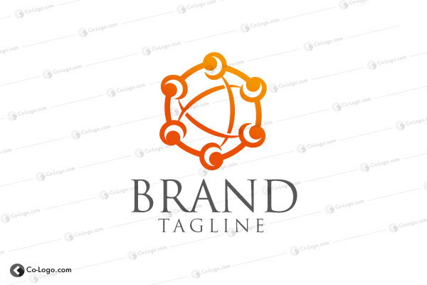Ready-Made Logo: Atomic Structure-v1
