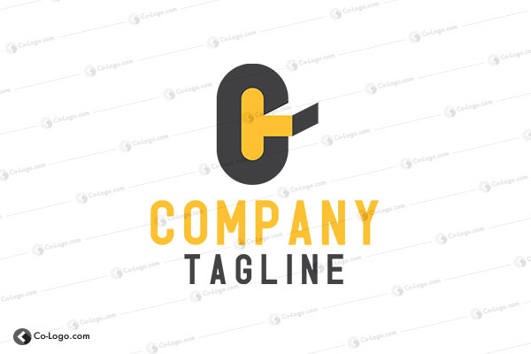 Ready-made logo : CT Letters logo for sale