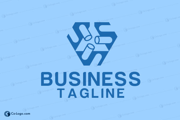 Ready-Made Logo: Chemical test tube-v1