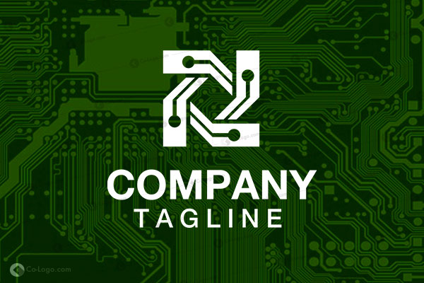 Ready-Made Logo: Circuit Board-v2