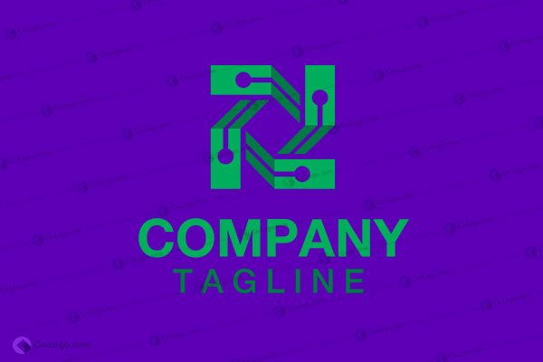 Ready-Made Logo: Circuit Board-v1