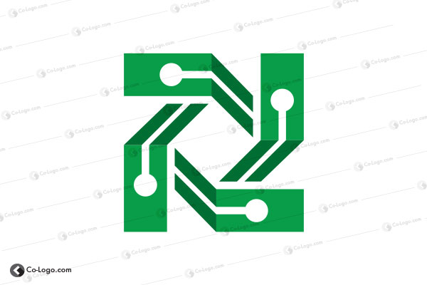 Ready-Made logo for sale: Circuit Board