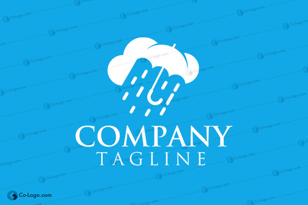 Ready-Made Logo: Cloud Umbrella-v1