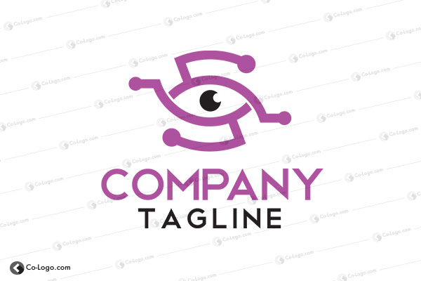 Ready-made logo : Connected-Eye
