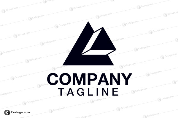 Ready-made logo : Double Triangle logo for sale