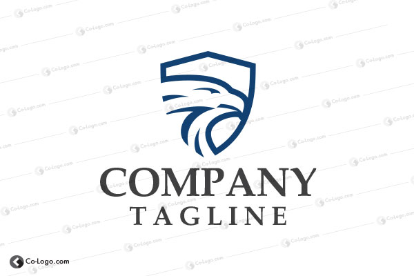 Ready-Made logo for sale: Eagle Shield