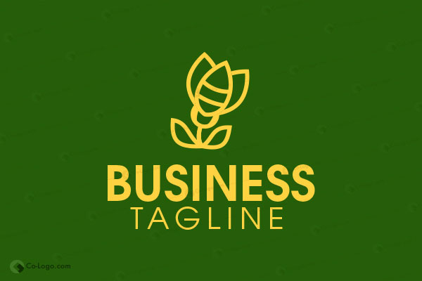 Ready-Made Logo: Flower Bee-v1
