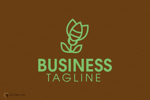 Ready-Made Logo: Flower Bee-v2