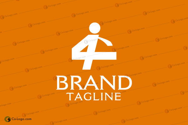 Ready-Made Logo: Happy office man-v1