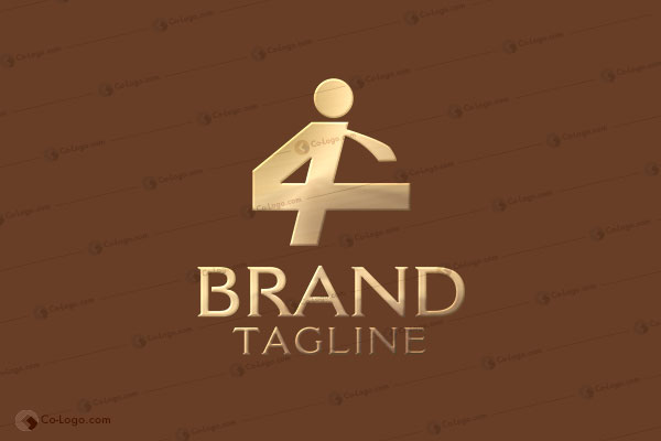 Ready-Made Logo: Happy office man-v2