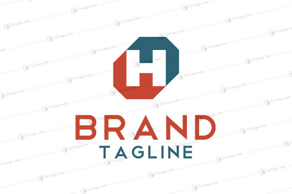  Ready-made logo : Initial Letter FH
