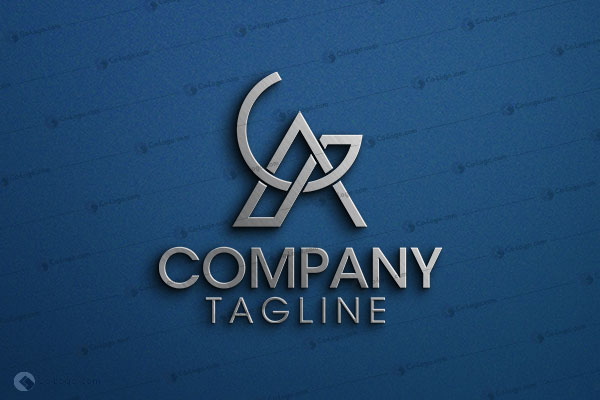  Ready-made logo : Initial Letter GA