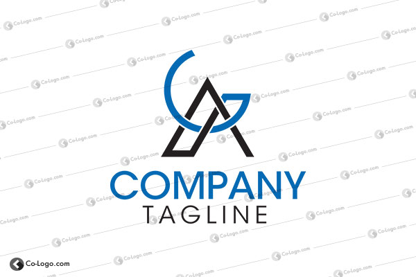 Ready-Made Logo: Initial Letter GA-v2