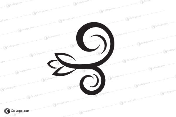 Ready-Made Logo: Lette B Wind-v1