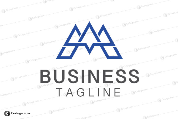 Ready-Made Logo: M Mountain-v2