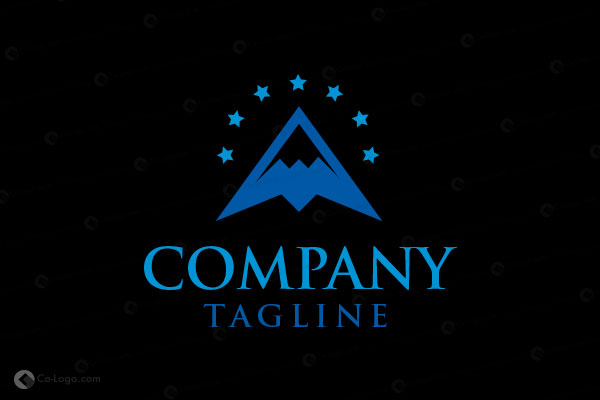 Ready-Made Logo: Mountain Stars-v2