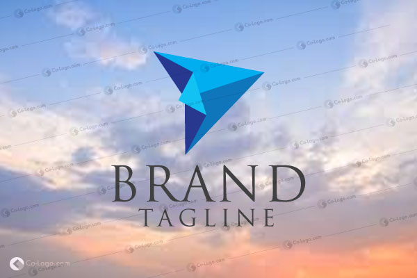 Ready-Made Logo: Paper Plane-v2