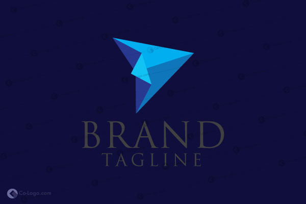 Ready-Made logo for sale: Paper Plane