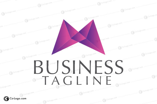 Ready-Made Logo: Pyramid Letter M-v2