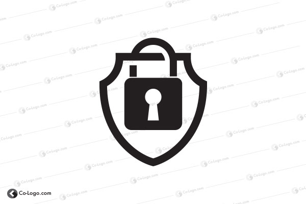 Ready-Made Logo: Shield Lock-v1