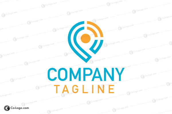 Ready-made logo : Signal Pin logo for sale