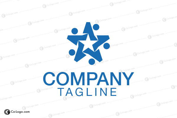 Ready-Made Logo: Star Human-v1