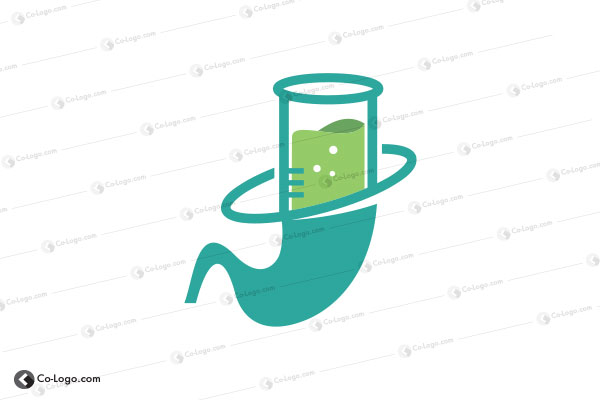 Ready-Made logo for sale: Stomach Lab