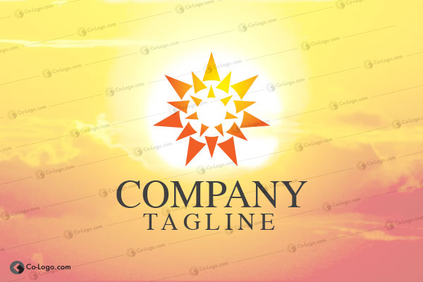 Ready-Made Logo: Sun energy-v2