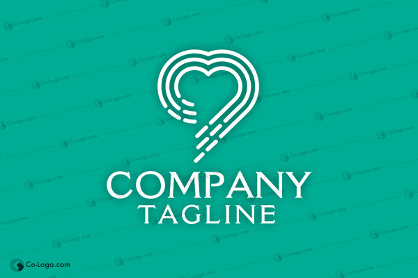 Ready-Made Logo: Wind Heart-v1