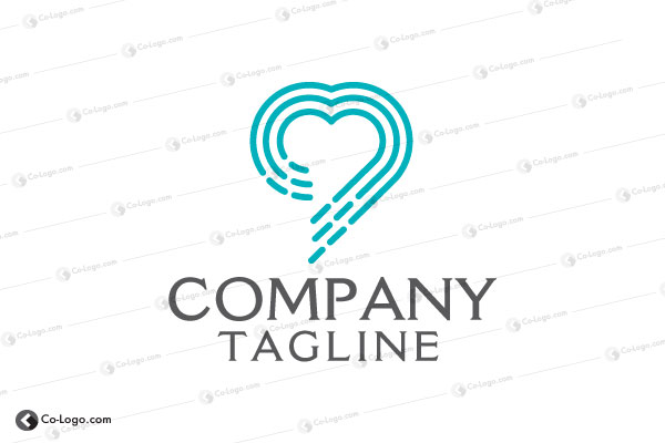 Ready-made logo : Wind-heart