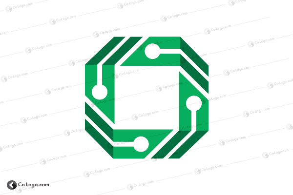 Ready-made logo : chip cpu logo for sale