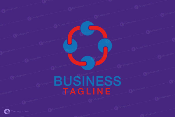 Ready-Made Logo: dots chain-v1