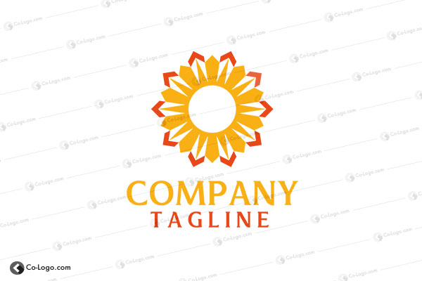 Ready-Made logo for sale: Energy Flower