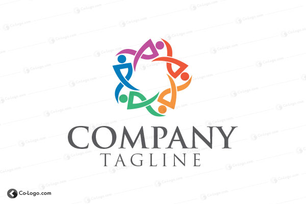 Ready-Made Logo: people community-v2
