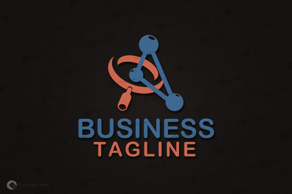 Ready-Made Logo: Research Molecule-v1