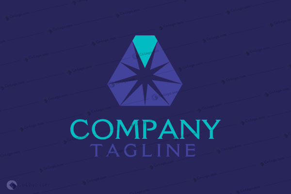 Ready-Made Logo: Stone diamond gem-v1
