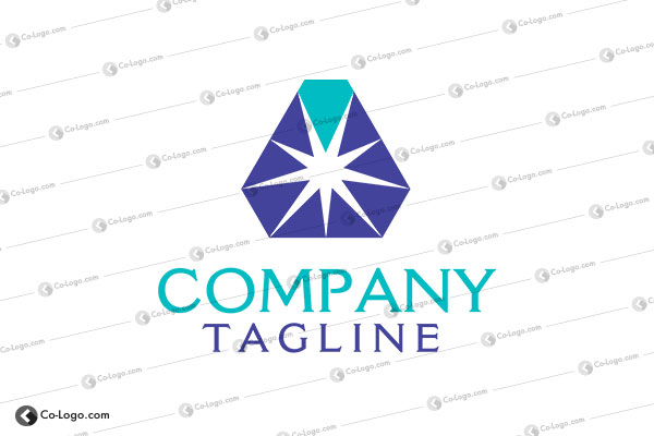Ready-made logo : stone diamond gem logo for sale